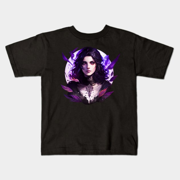 Anime Yennefer based on Books Kids T-Shirt by Vaelerys